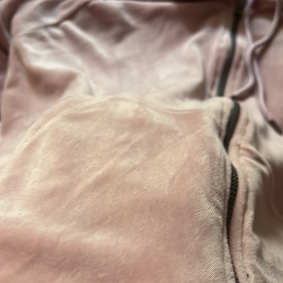 Pink velvet zip up - Picture 3 of 3